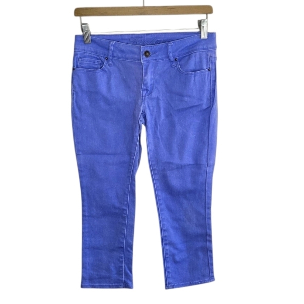 Y2K Delia's | Blue-Violet Capri Taylor Fit Jeans Junior Size 3/4